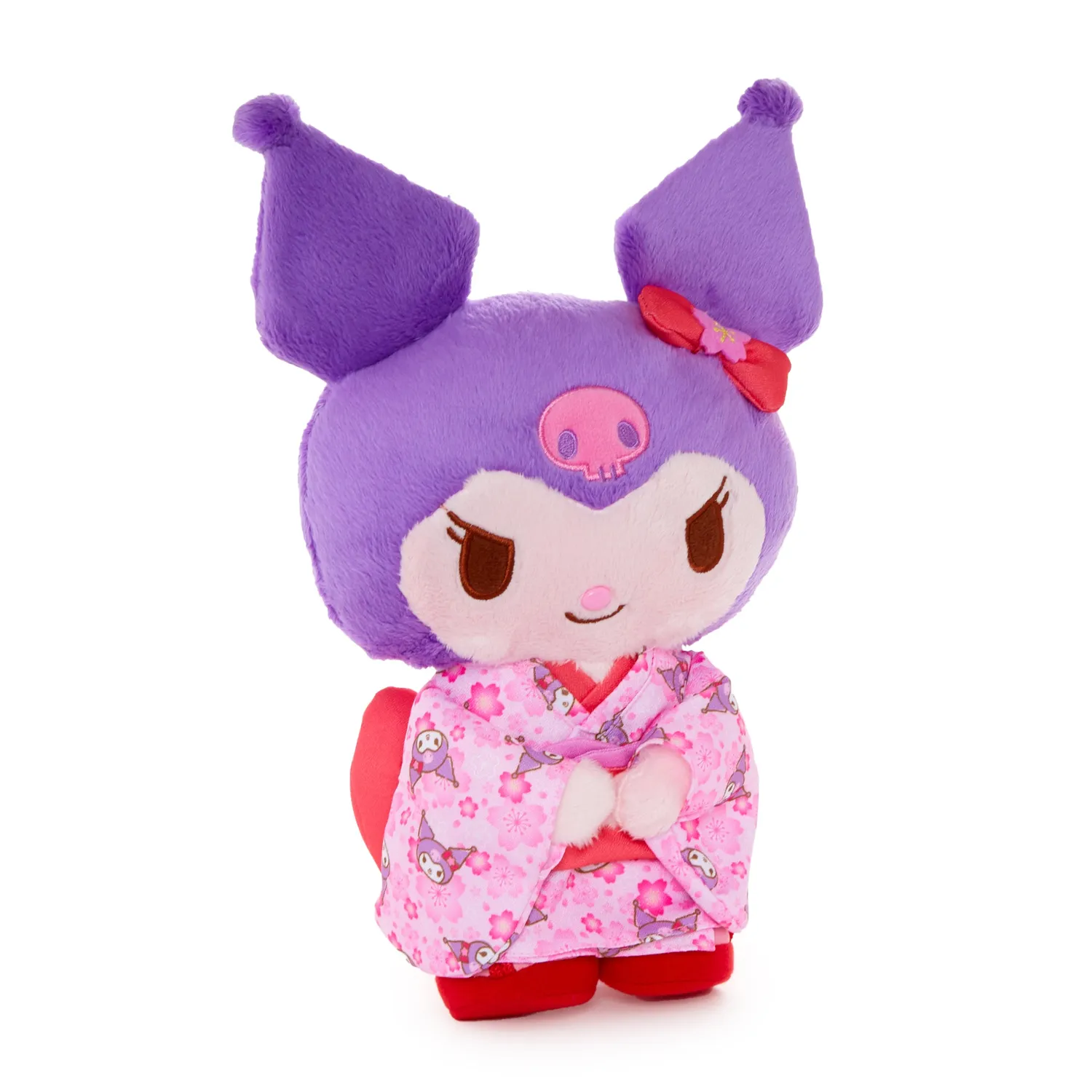 Kuromi 10” Pink Standing Plush Spring Kimono Series stående plysj