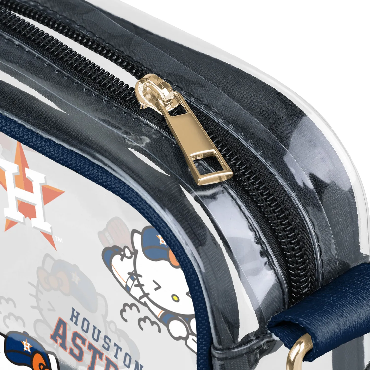 Hello Kitty x Houston Astros Clear Crossbody Bag gjennomsiktig veske 2 l
