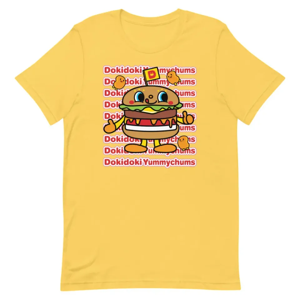 Hello Kitty Dokidoki Yummychums Watashi Wa T-skjorte gul