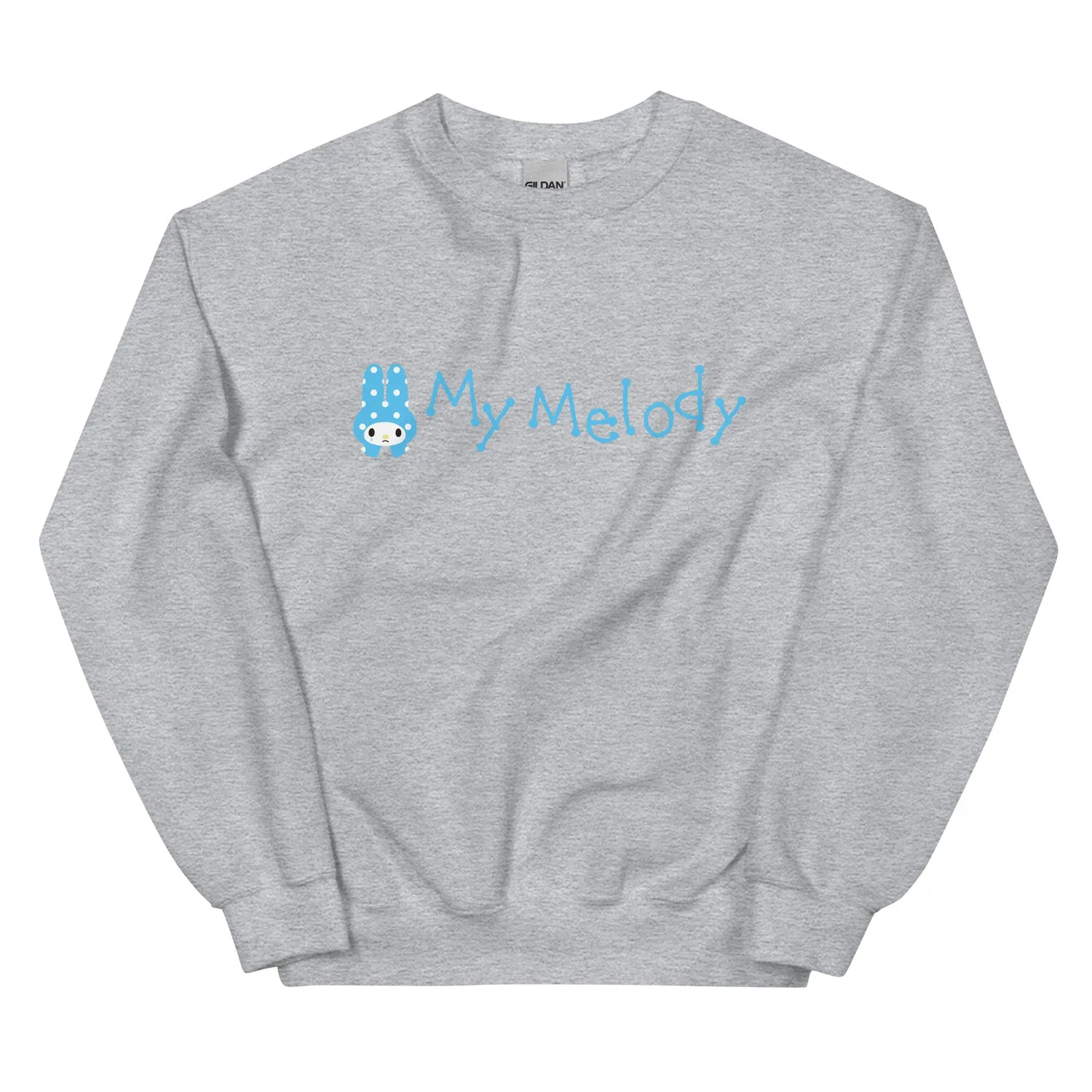 Hello Kitty My Melody Teardrop Logo Classic Crewneck collegegenser