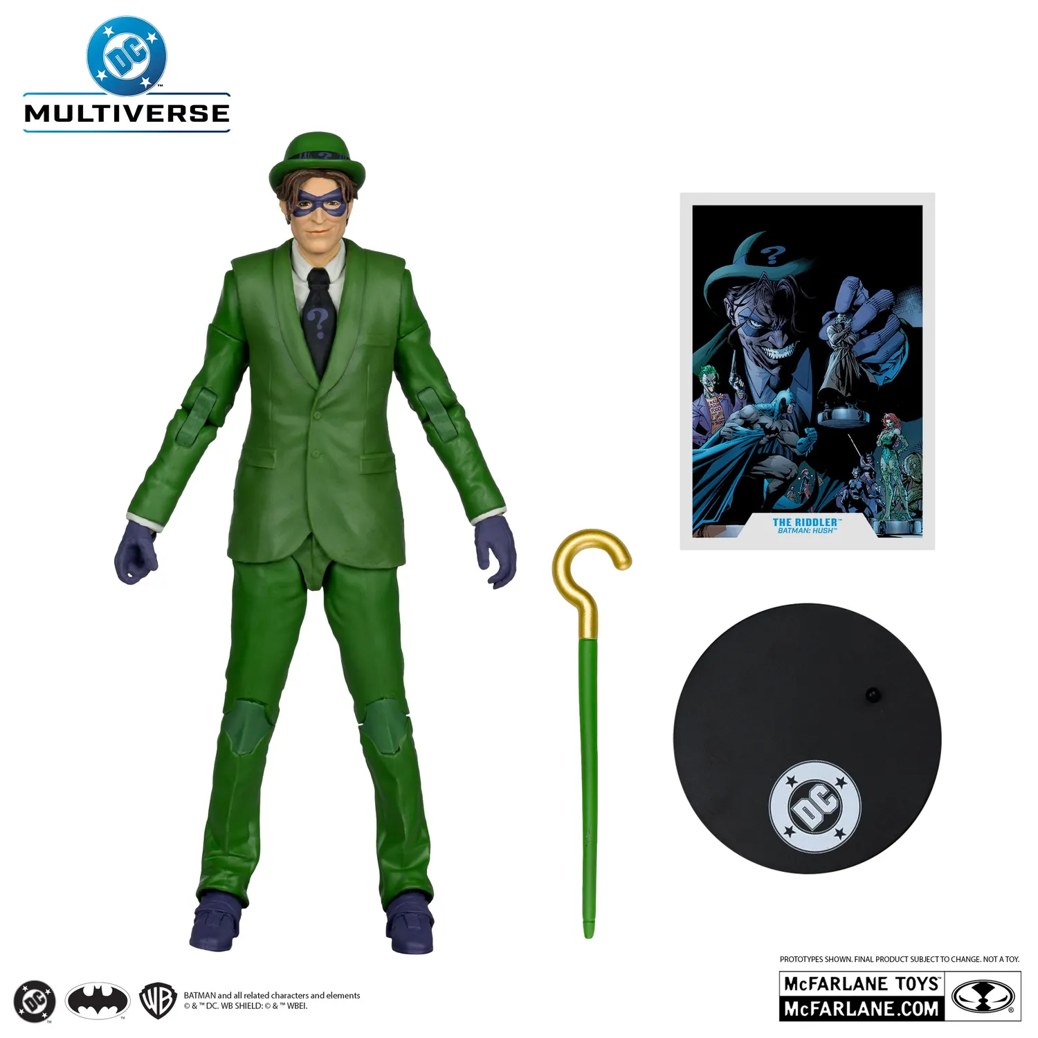 Batman: Hush The Riddler actionfigur 7 tommer med tilbehør