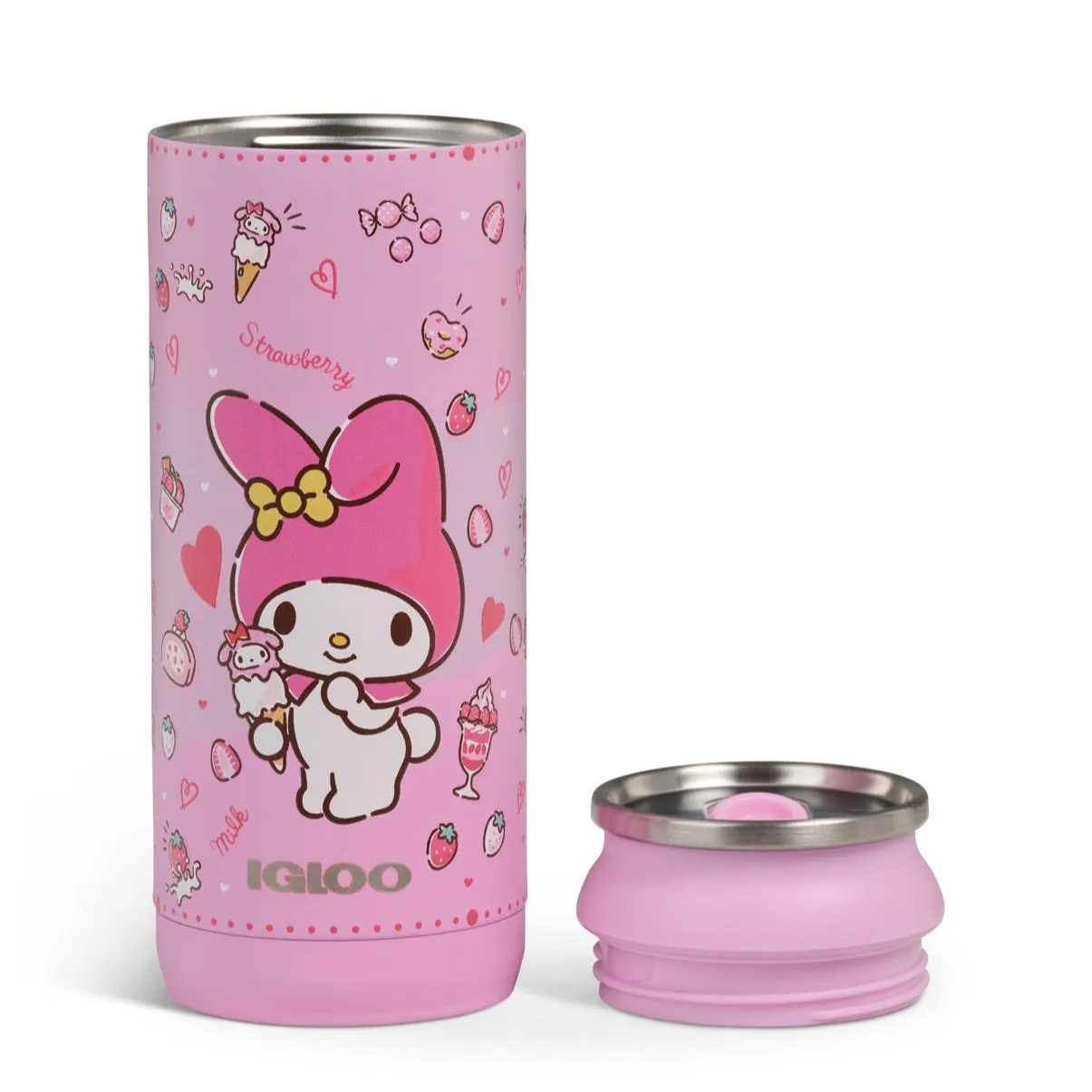 Hello Kitty My Melody x Igloo 50th Anniversary 16oz stålkanne rosa