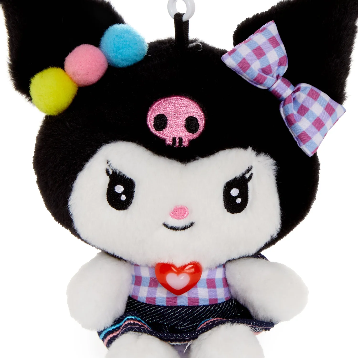 Hello Kitty Retro Denim Series Kuromi Mascot Clip kosedyrklips