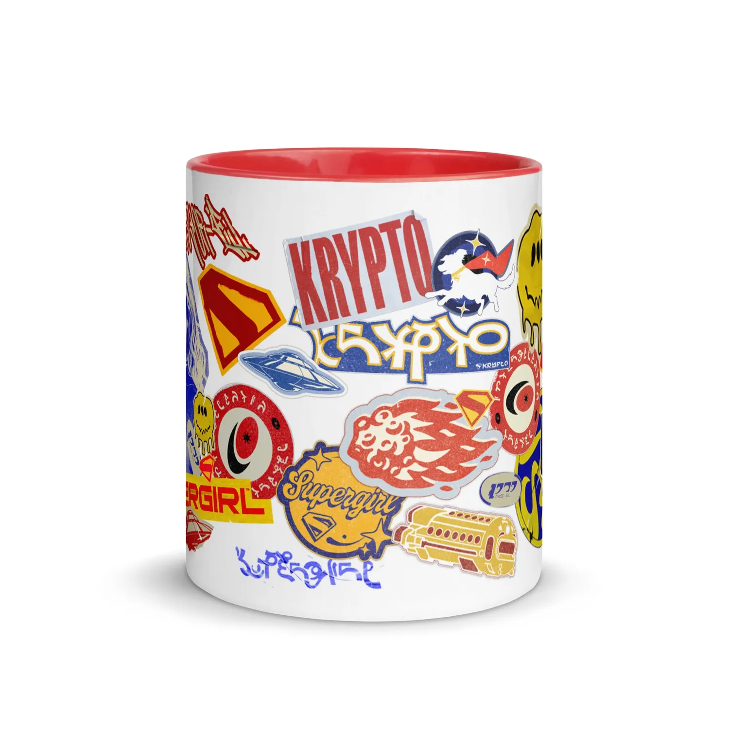 Batman Supergirl (2026 Movie) Sticker Bomb-krus 11 oz keramikk