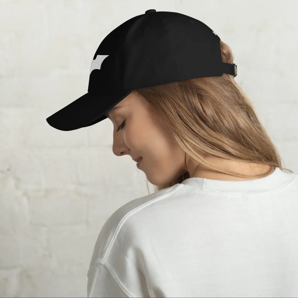 Batman The Dark Knight Logo caps svart brodert