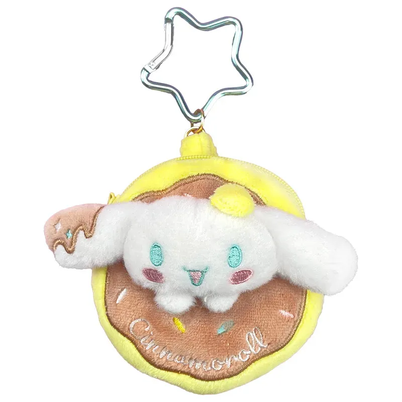Hello Kitty Cinnamoroll Plush Mini Zipper Pouch Sprinkles Series minipung