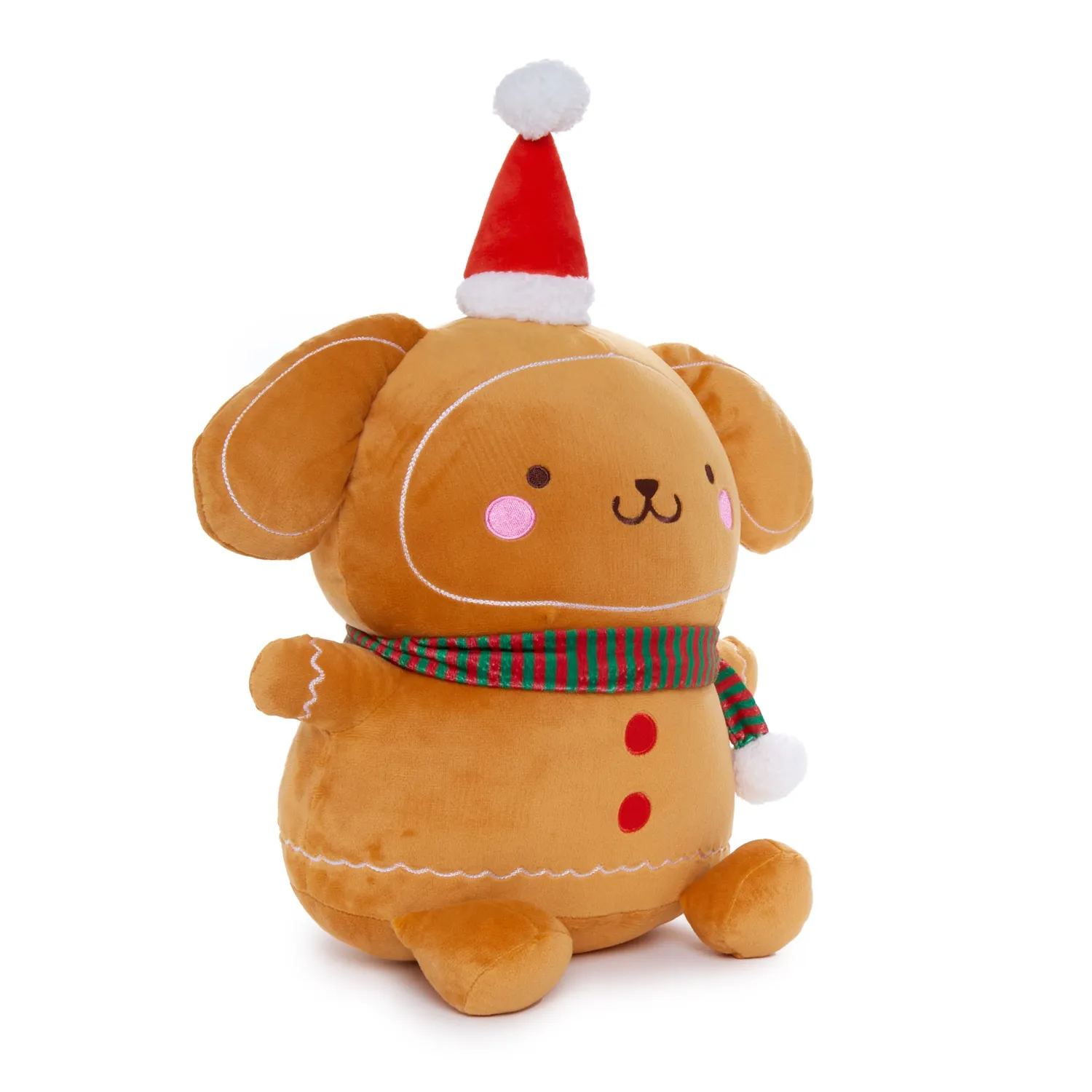 Hello Kitty Holiday Gingerbread Friends Pompompurin 12" Plush julebamse