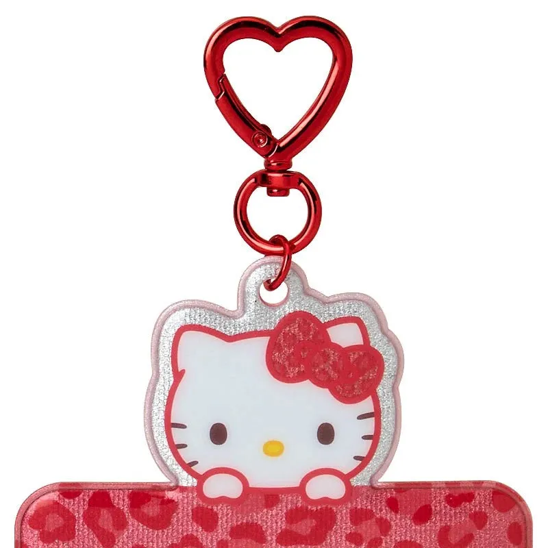 Hello Kitty Enjoy Idol Photo Holder kortholder – rød leopard