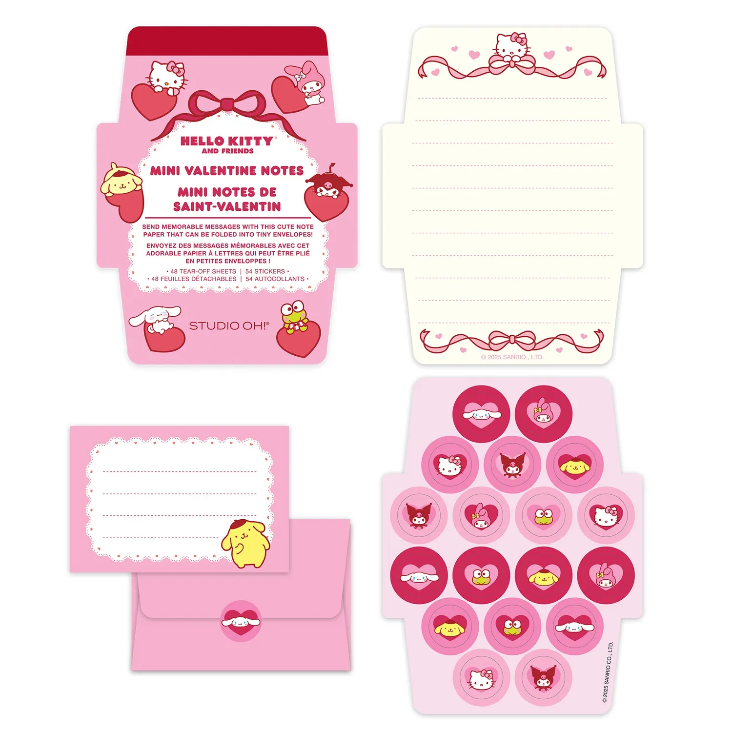 Hello Kitty and Friends x Studio Oh! Mini Valentine Notes 48 ark