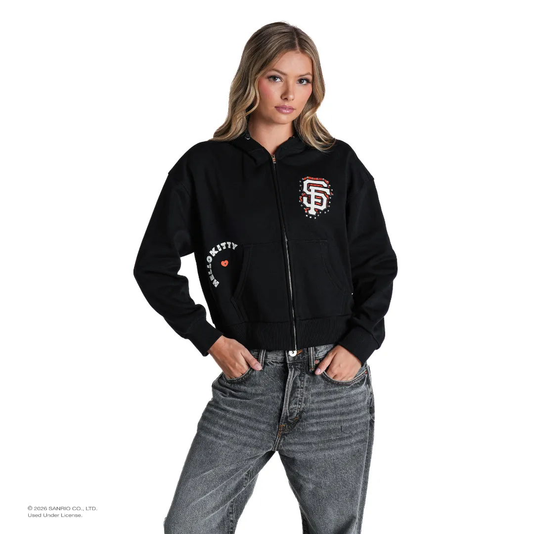 Hello Kitty x The Wild Collective San Francisco Giants hettejakke svart XS