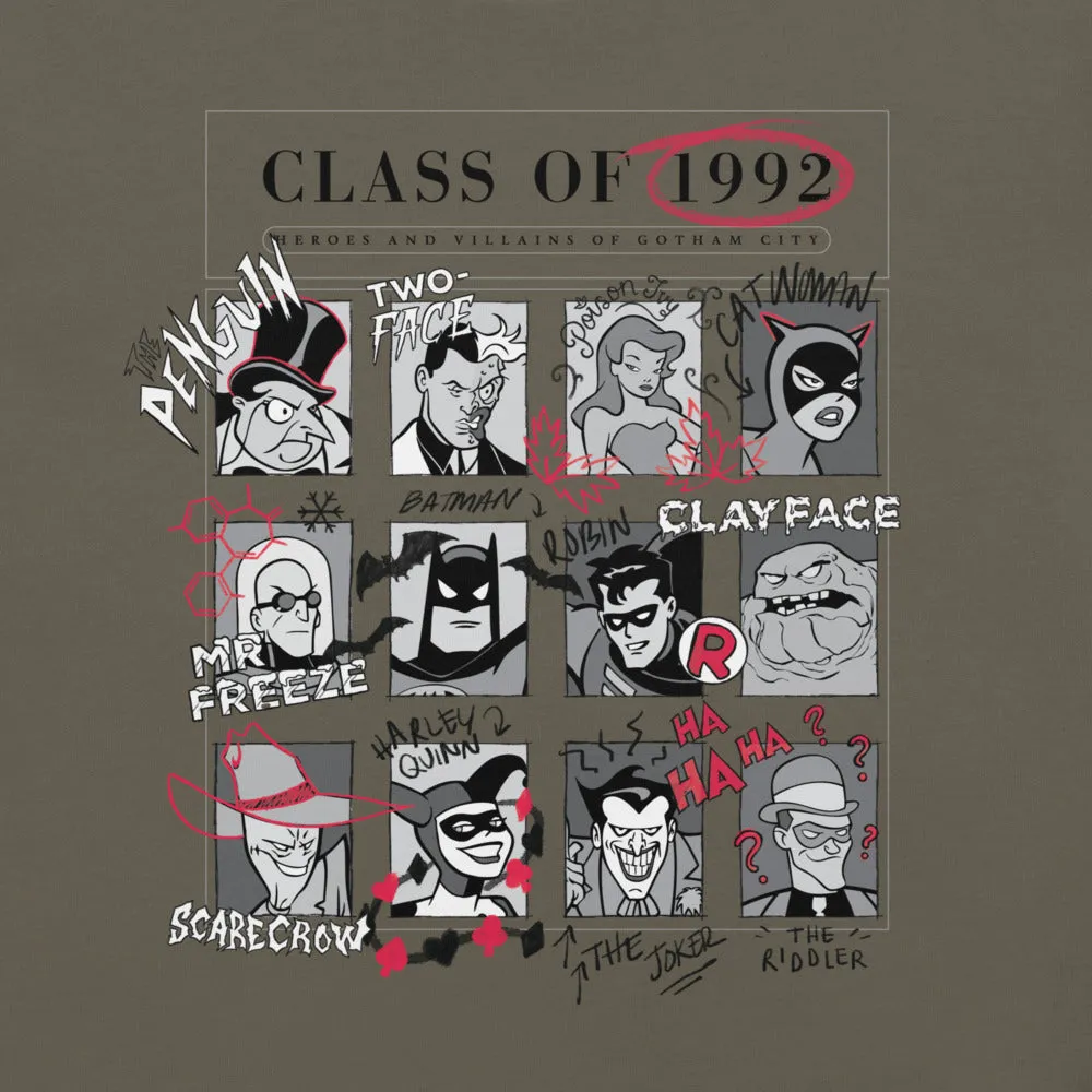 Batman: The Animated Series Class of 1992 T-skjorte Army, Asphalt eller Cardinal