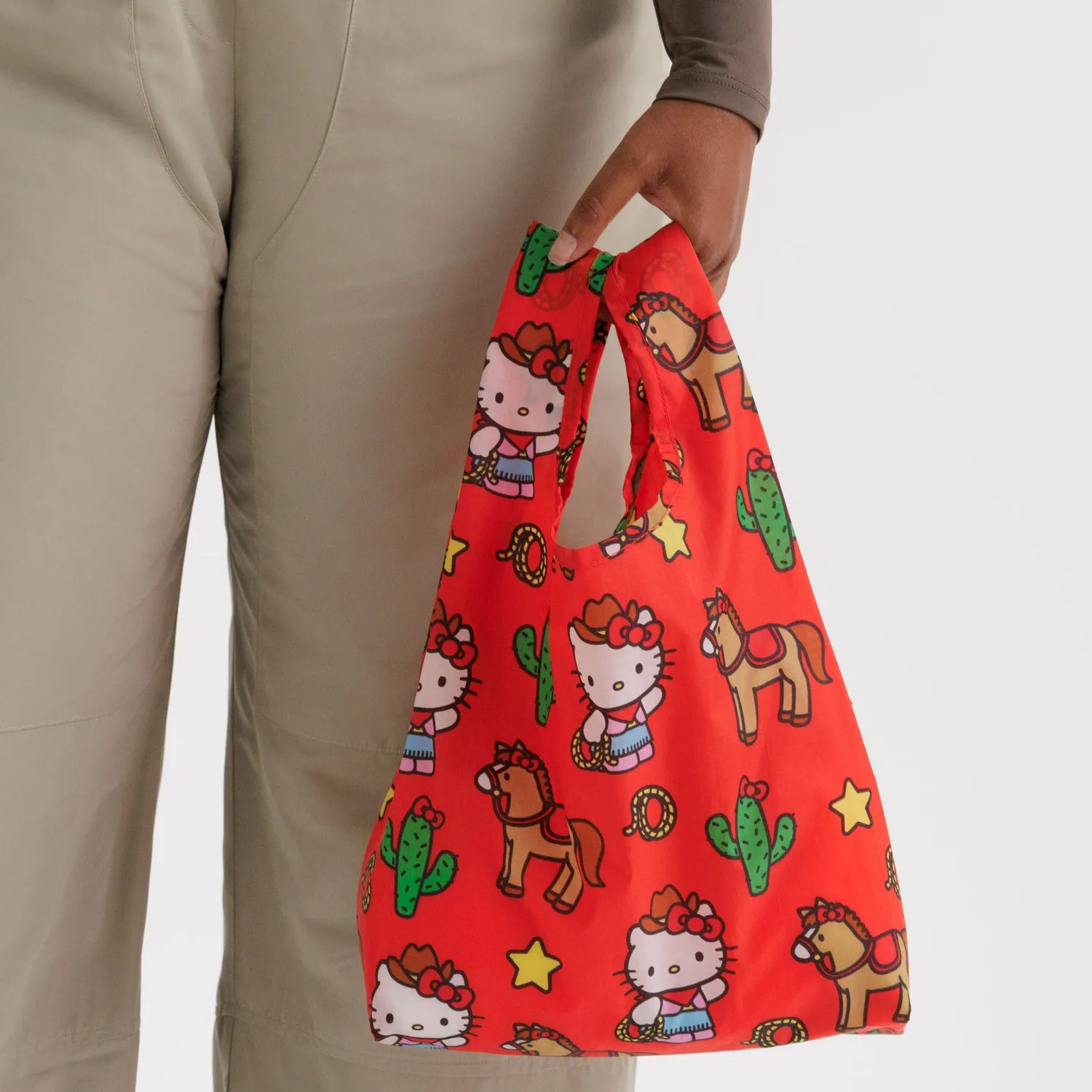 Hello Kitty x BAGGU Baby Baggu Western handlenett av resirkulert nylon