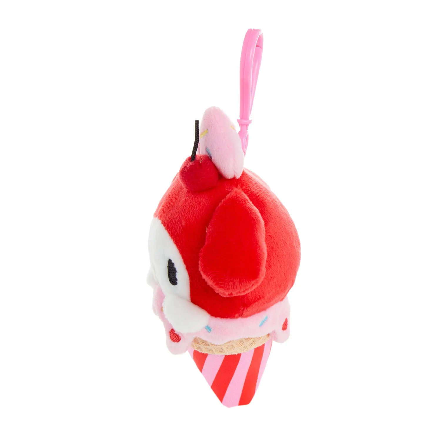 Hello Kitty My Melody Plush Mascot Clip kosedyrklips iskrem