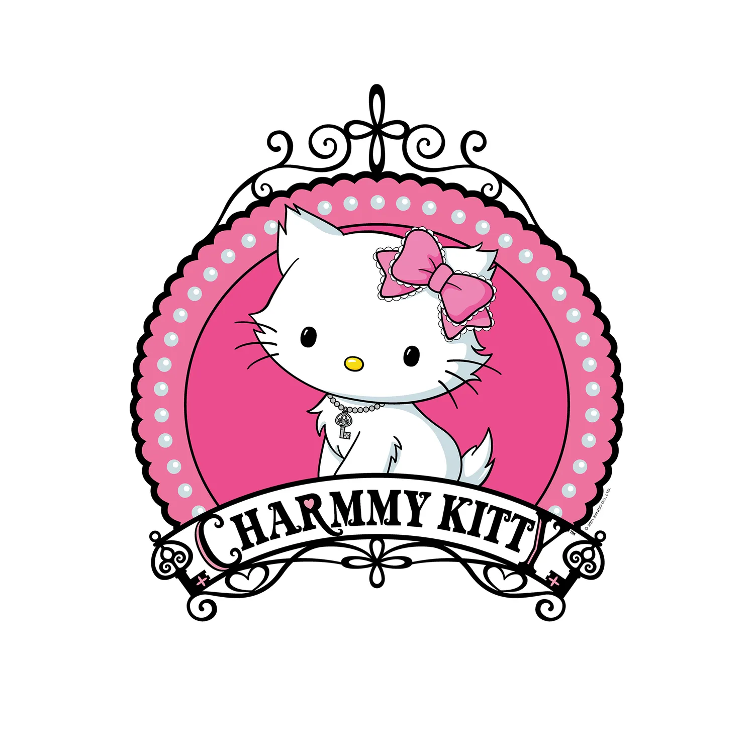 Hello Kitty Charmmy Kitty Fancy Logo T-skjorte S i bomull