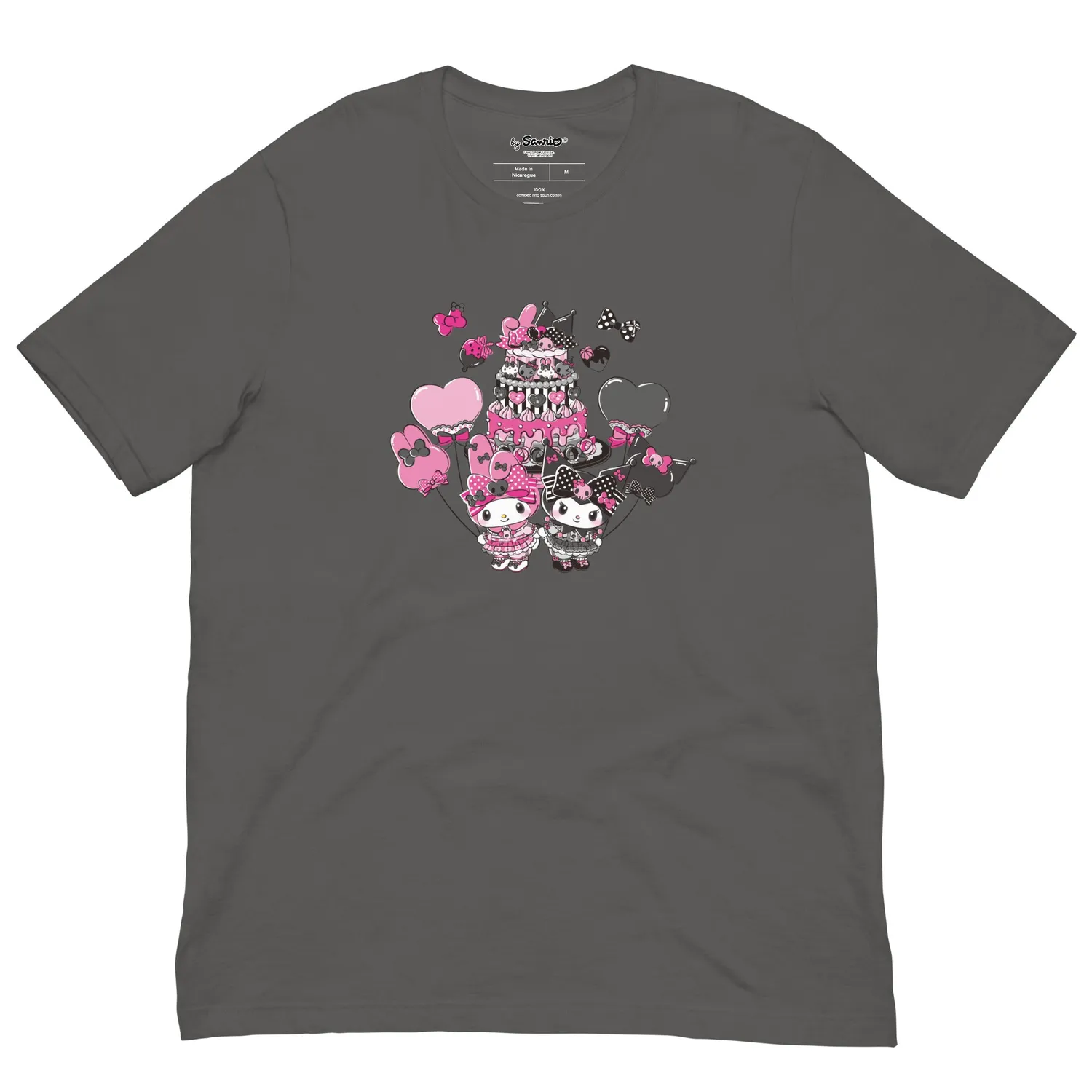 Hello Kitty My Melody 50th Anniversary and Kuromi 20th Anniversary Cake T-skjorte