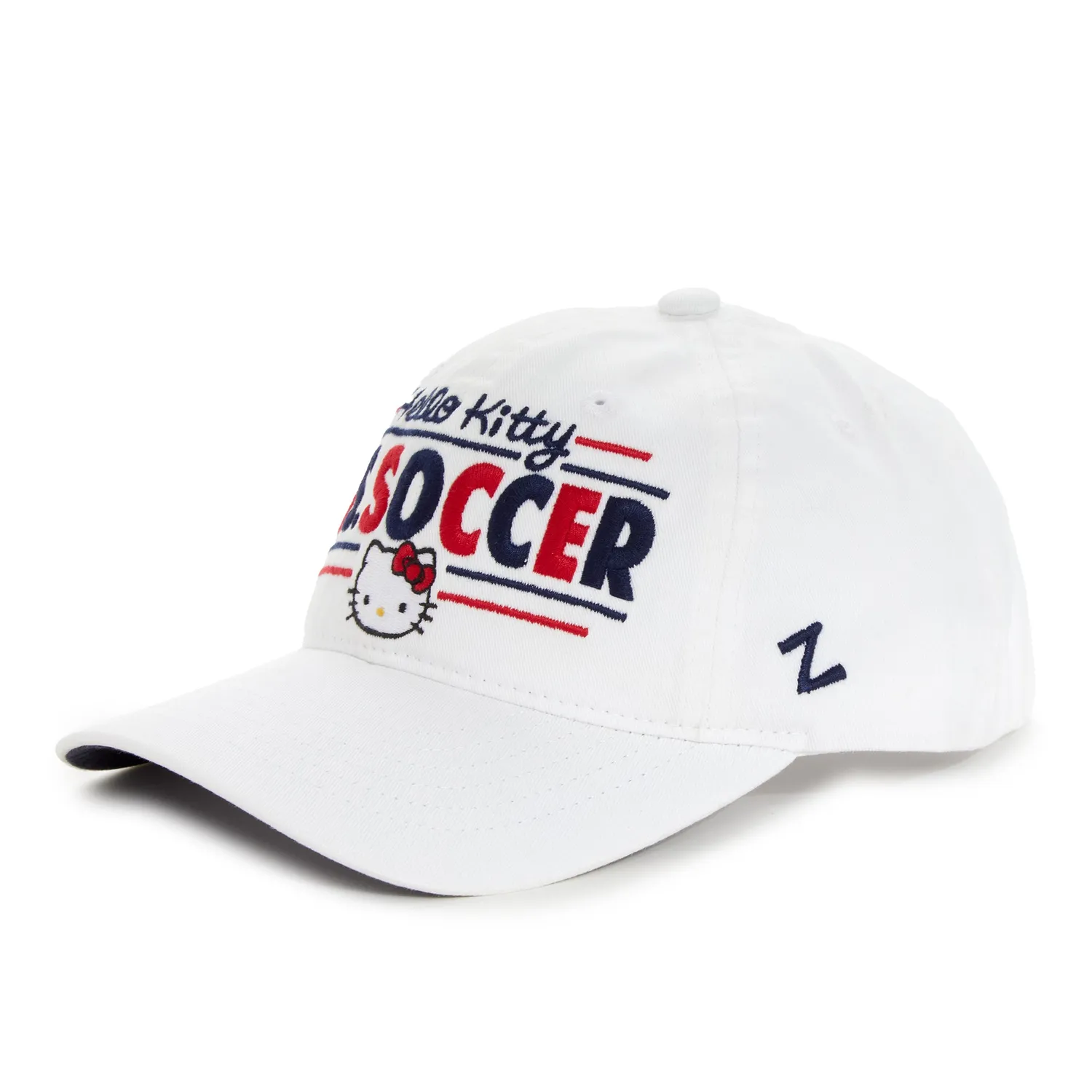 Hello Kitty x USWNT Logo Cap baseballcaps hvit justerbar bomull