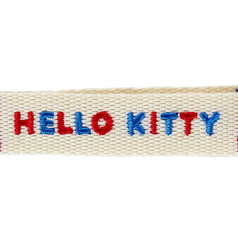 Hello Kitty Sanrio Character Award Series Logo nøkkelring brodert navnelapp