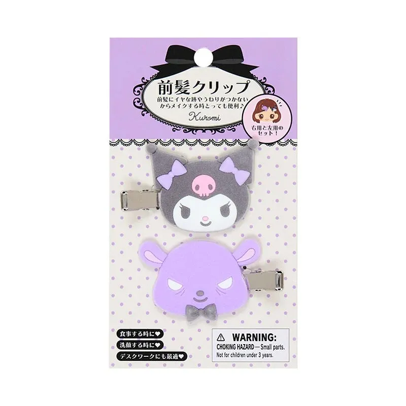 Sanrio Besties Kuromi hårklyper – sett med 2, flokket