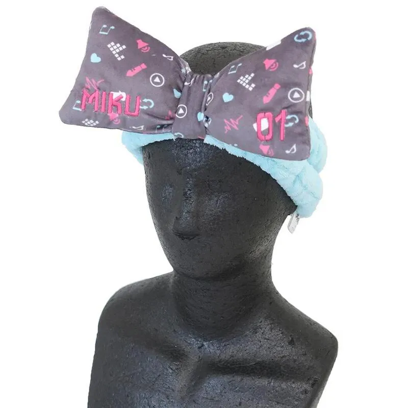 Neo Tokyo Vocaloid Hatsune Miku hårbånd svart sløyfe polyester