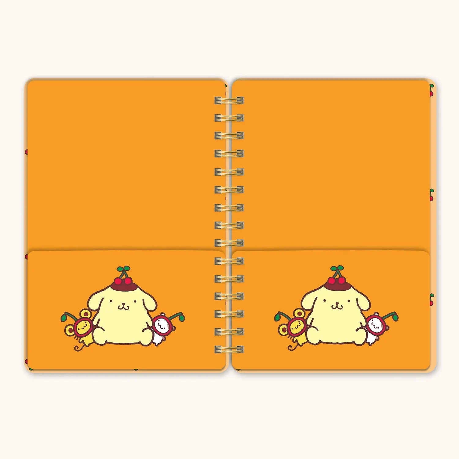 Pompompurin x Studio Oh! Cherries Agatha notatbok med klistremerker