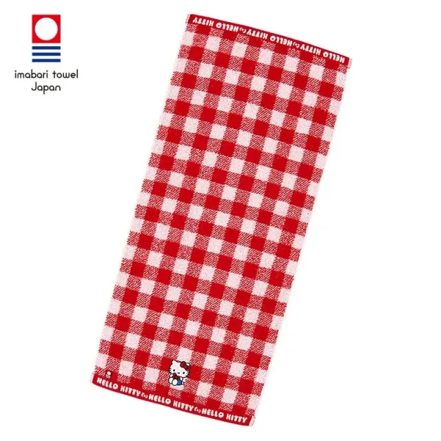Hello Kitty Gingham Imabari Hand Towel håndkle bomull