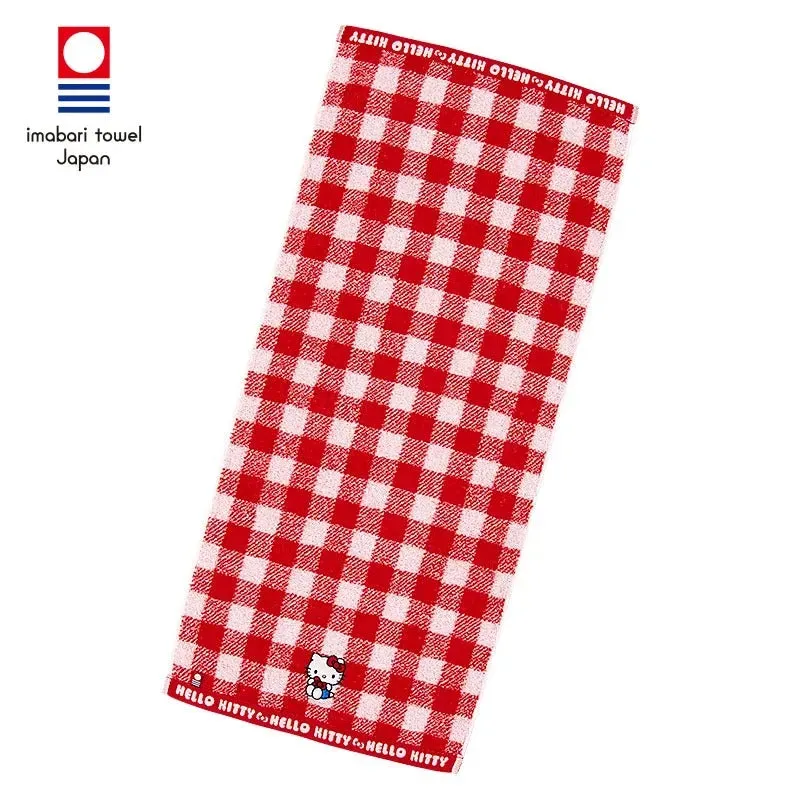 Hello Kitty Gingham Imabari Hand Towel håndkle bomull