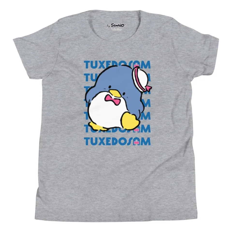 Hello Kitty Youth Tuxedosam Watashi Wa T-skjorte grå melert