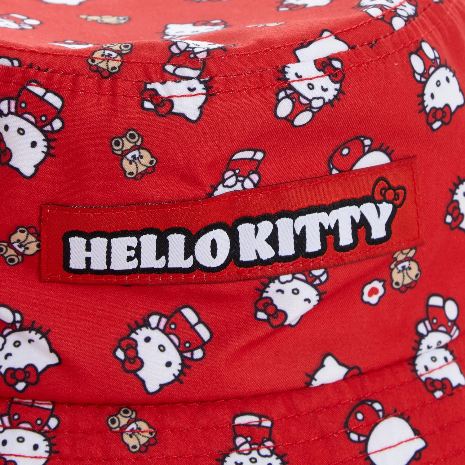 Hello Kitty Ruby Red Series Kids Bucket Hat bøttehatt for barn bomull