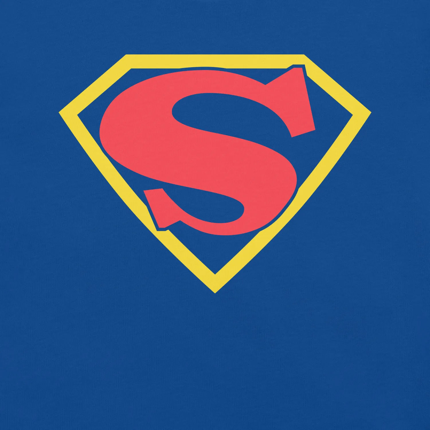 Superman Golden Age S-Shield t-skjorte True Royal bomull