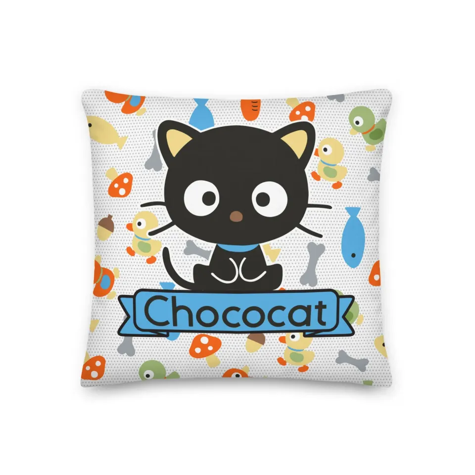 Hello Kitty Chococat Fish & Acorns 18" pute med avtakbart trekk