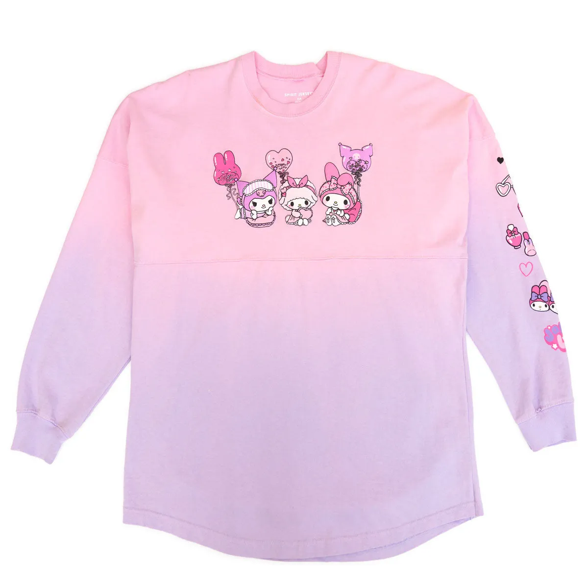 JapanLA My Melody & Kuromi Sleepover Spirit Jersey genser rosa XS