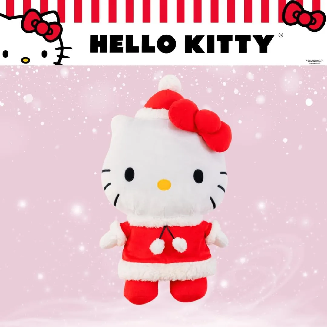 Hello Kitty Holiday Plush Cuddle Pillow Buddy julepute 20 tommer