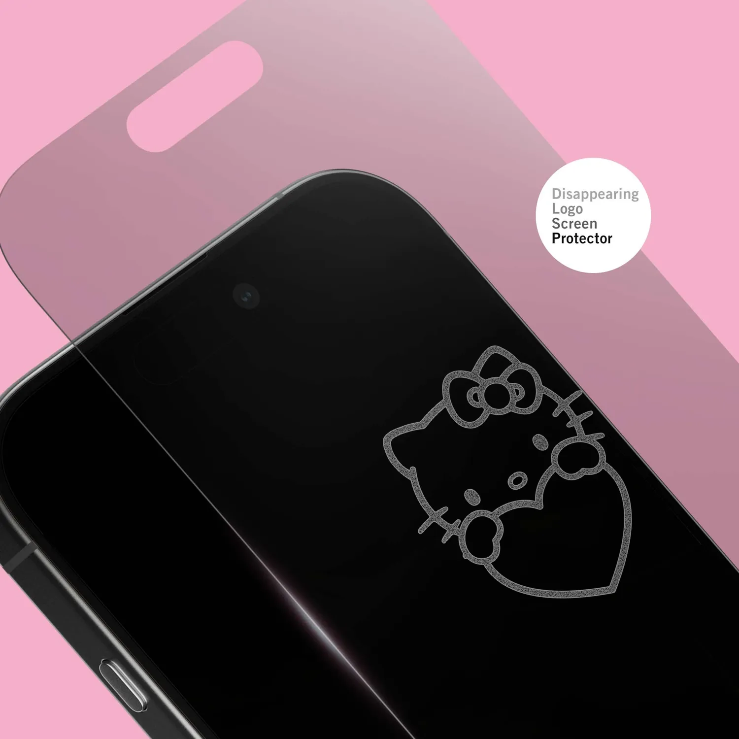 Hello Kitty x Screen Skinz Hands Heart skjermbeskytter i herdet glass