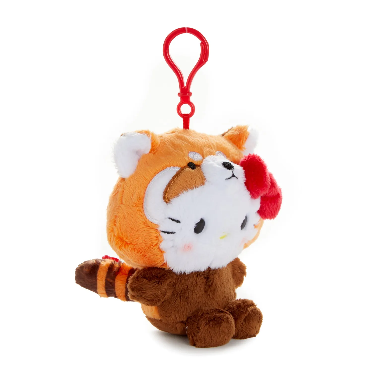 Hello Kitty Zoo Series Red Panda plysjmaskot med klips 10 cm
