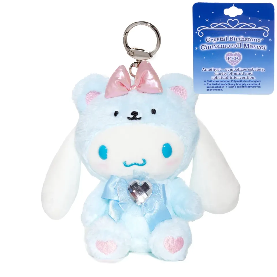 Hello Kitty Cinnamoroll Birthstone Mascot Keychain March Aquamarine