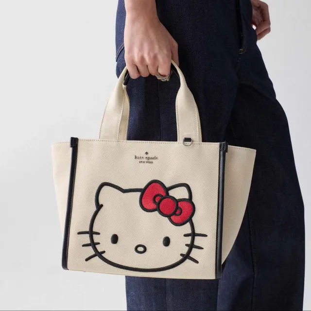 Hello Kitty x Kate Spade New York Kip canvasveske med skulderrem