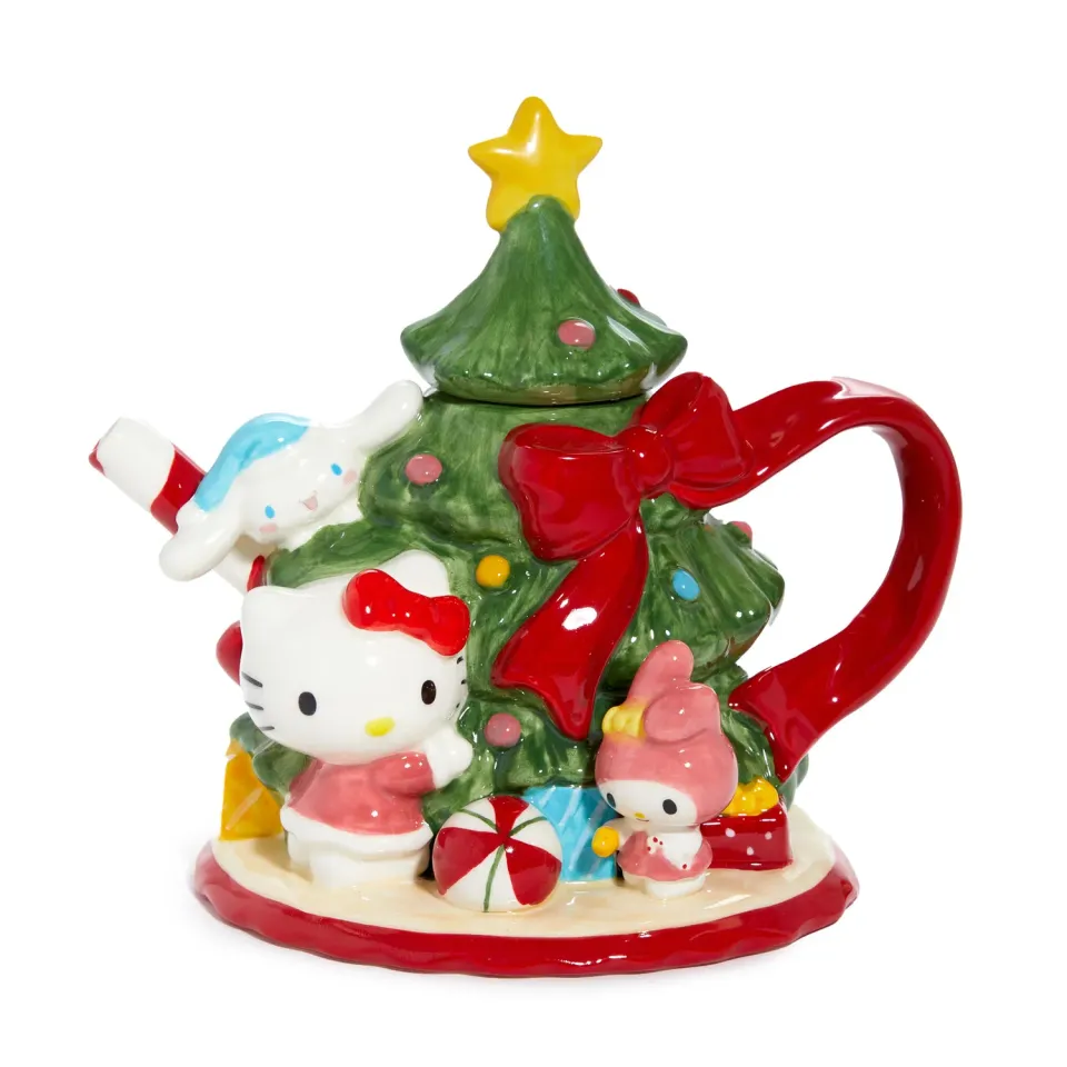 Hello Kitty and Friends Ceramic Holiday Tree tekanne i steingods
