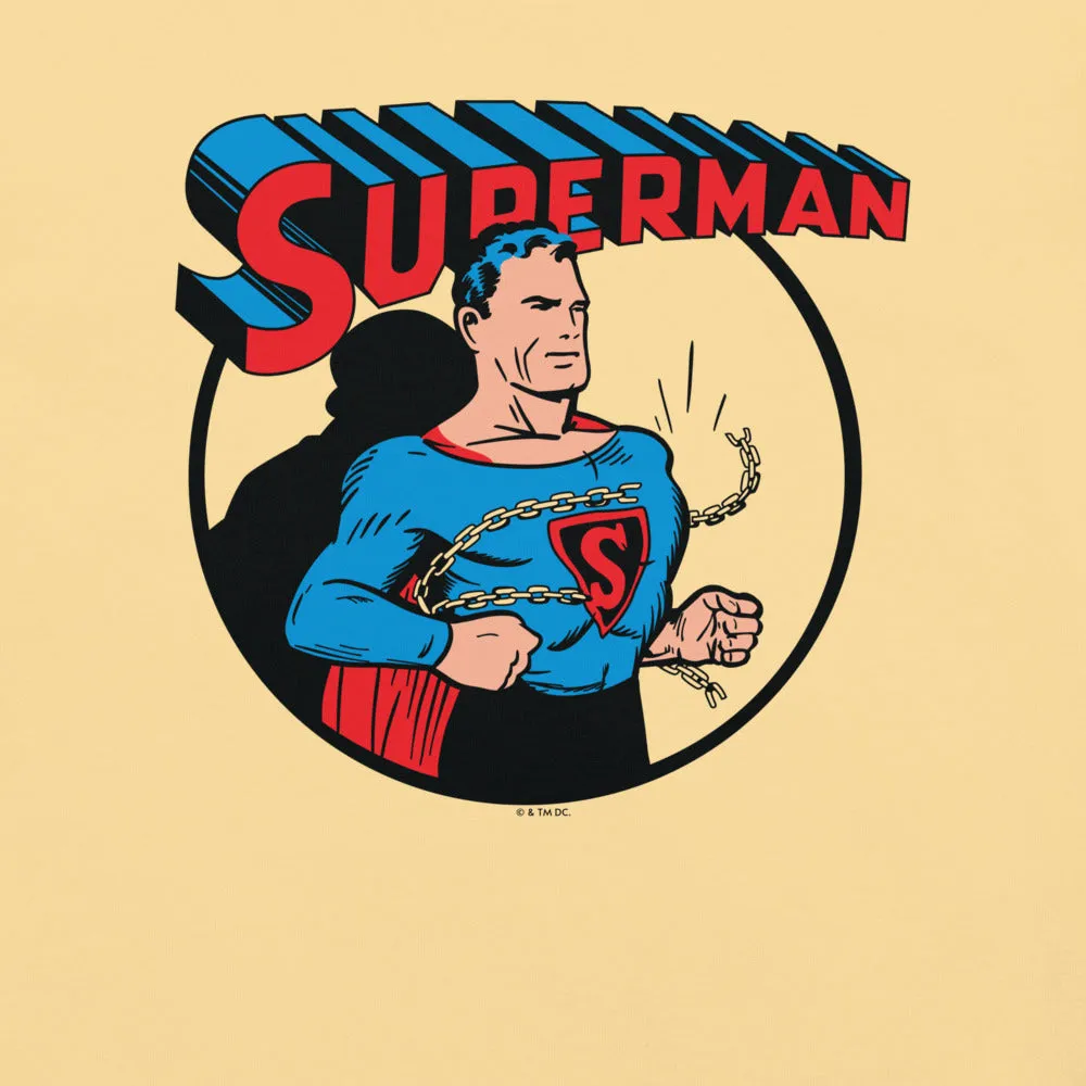 Batman SUPERMAN Breaking Chains Comfort Colors T-skjorte rød, marineblå, blå eller smørgul bomull