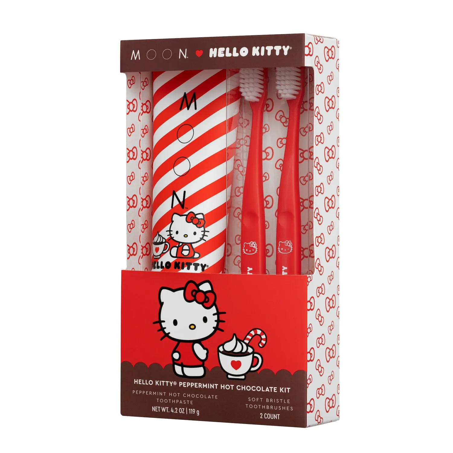 Hello Kitty x MOON Oral Beauty Peppermint Hot Chocolate Kit tannpleiesett