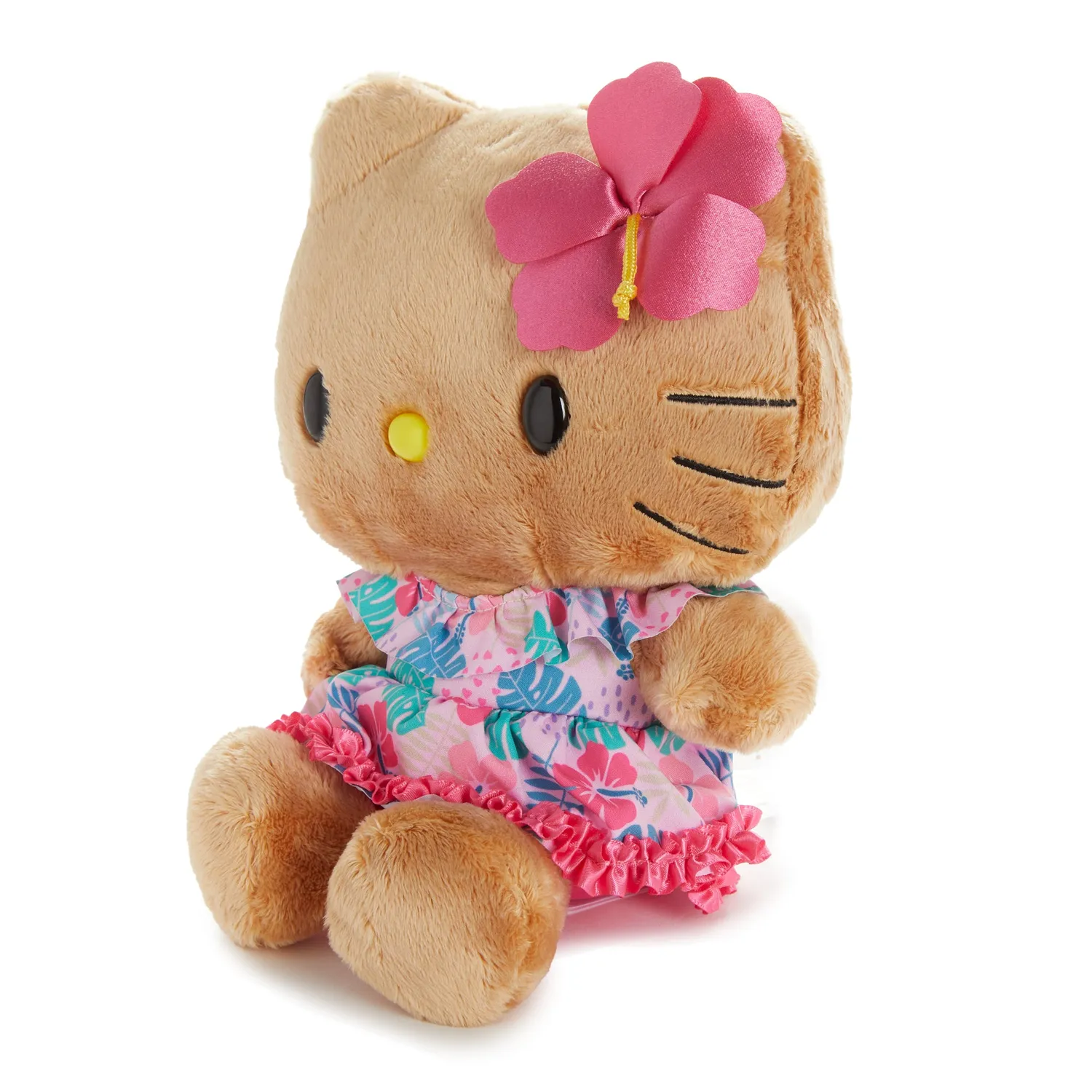 Hello Kitty Island Hibiscus 8" Tan plysjbamse brun