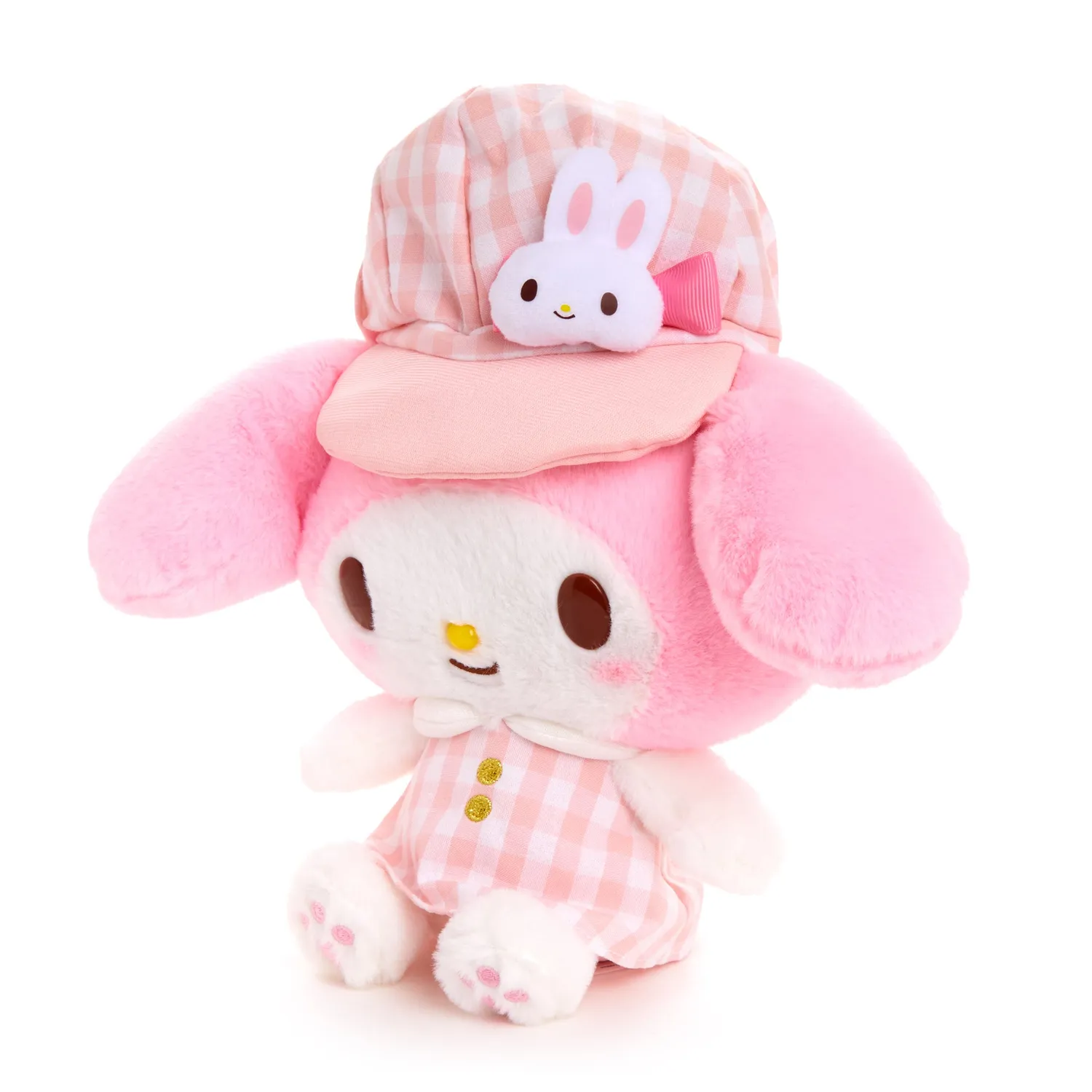 Hello Kitty Gingham Cap Series My Melody 8" plysj med rutete hatt