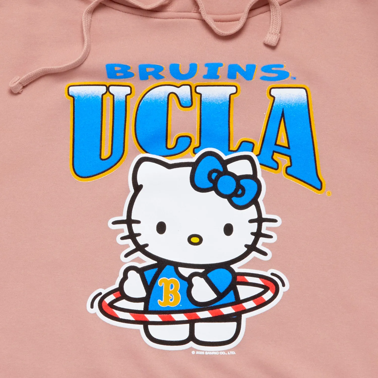 Hello Kitty x UCLA Bruins Hula Hoops Hoodie hettegenser Dusty Pink S–2X