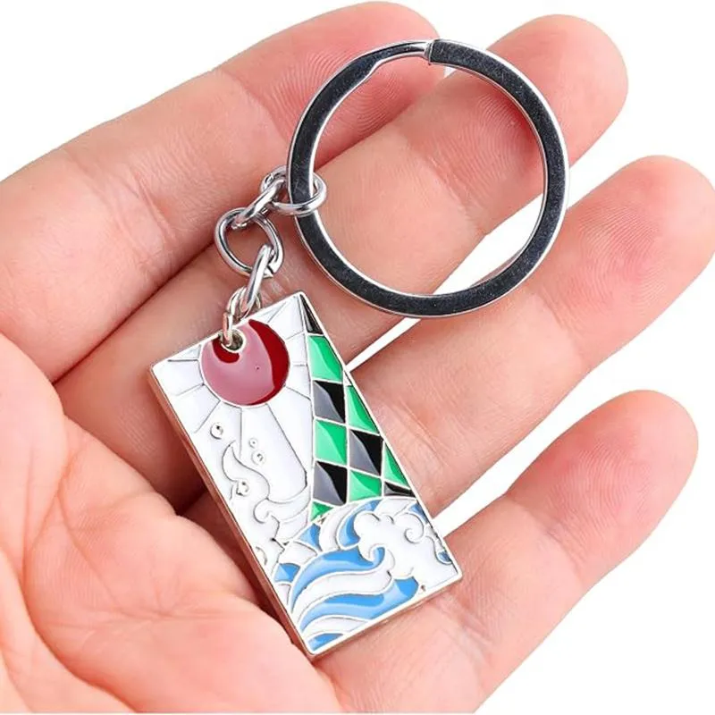 Neo Tokyo Demon Slayer Tanjirou Hanafuda Keychain nøkkelring