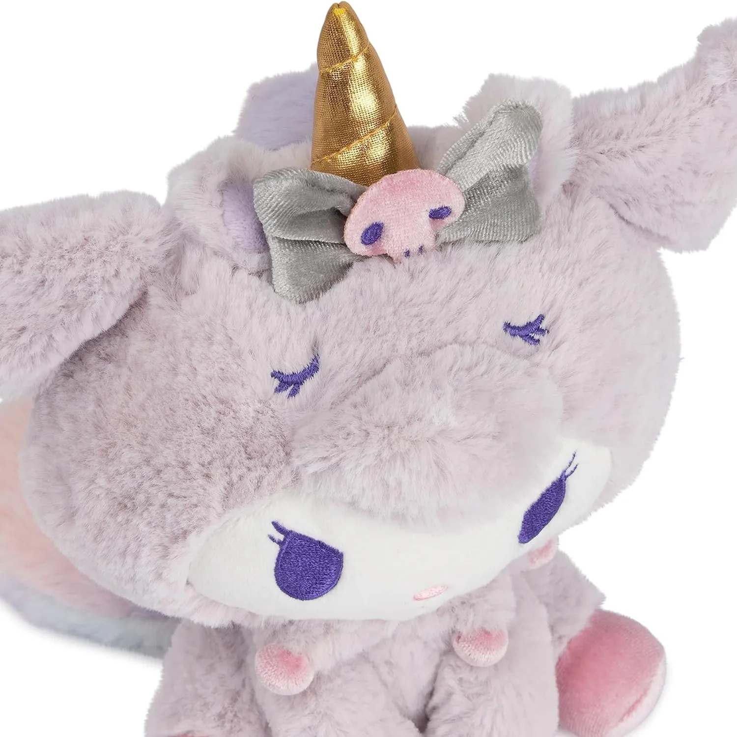 Hello Kitty Kuromi x GUND 6" Unicorn-bamse 15 cm pastellilla
