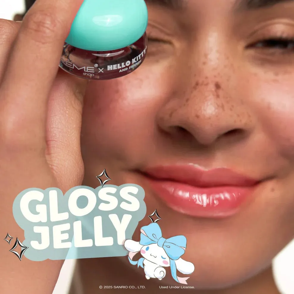 Hello Kitty x The Crème Shop Gloss Jelly Tinted Peptide Lip Glaze lipgloss Crystal Blue