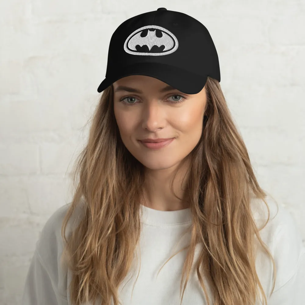 Batman Batman Returns Logo Embroidered Dad Hat caps svart