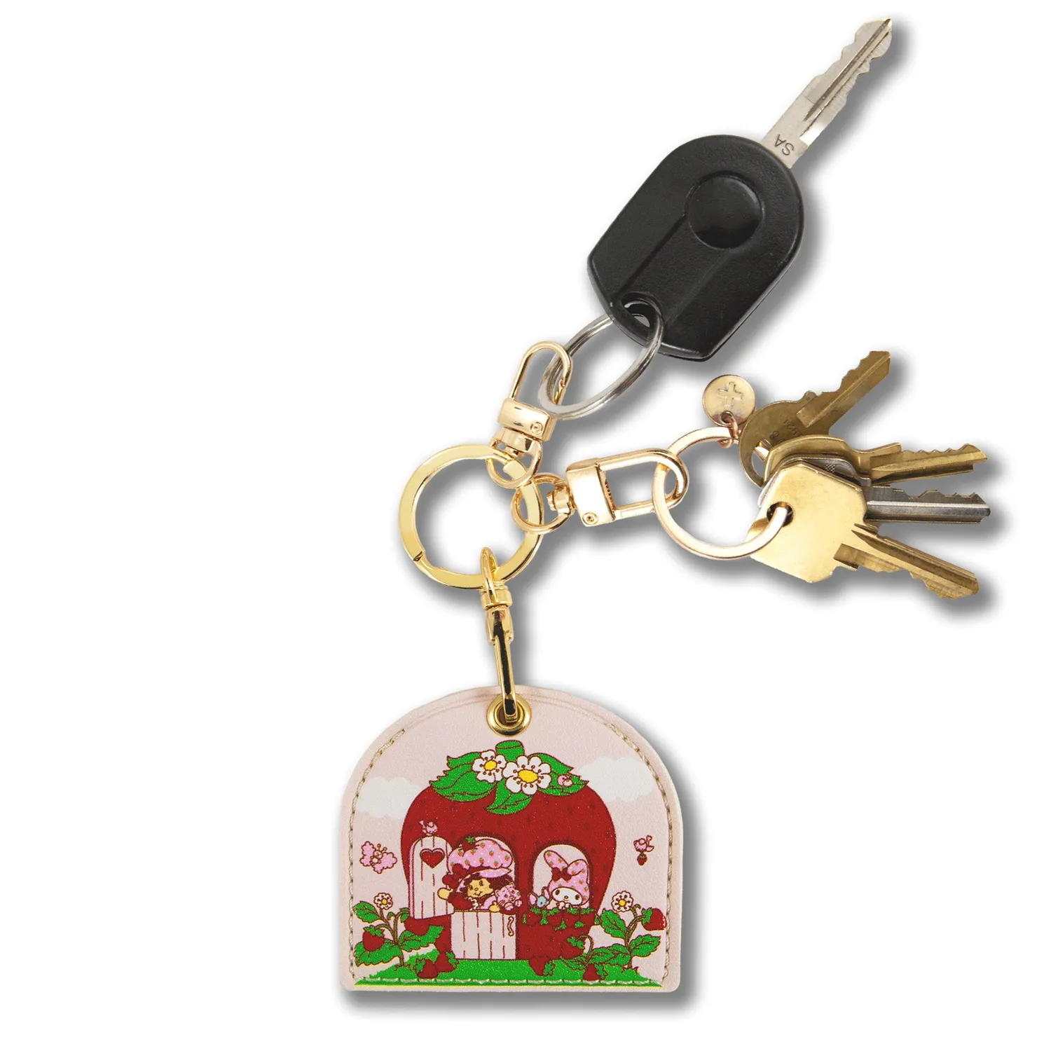 My Melody x Sonix Strawberry Shortcake AirTag-nøkkelring