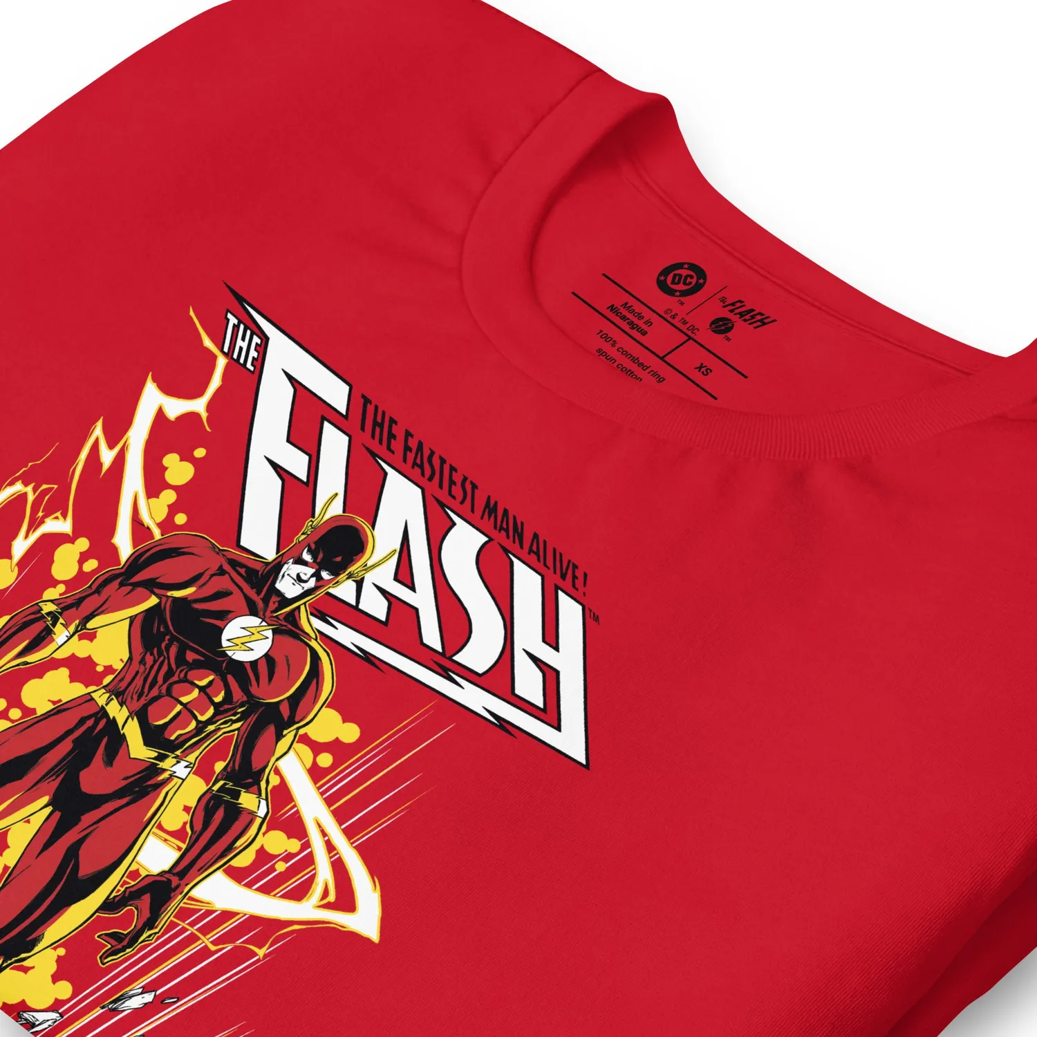The Flash Fastest Man Alive T-skjorte bomull