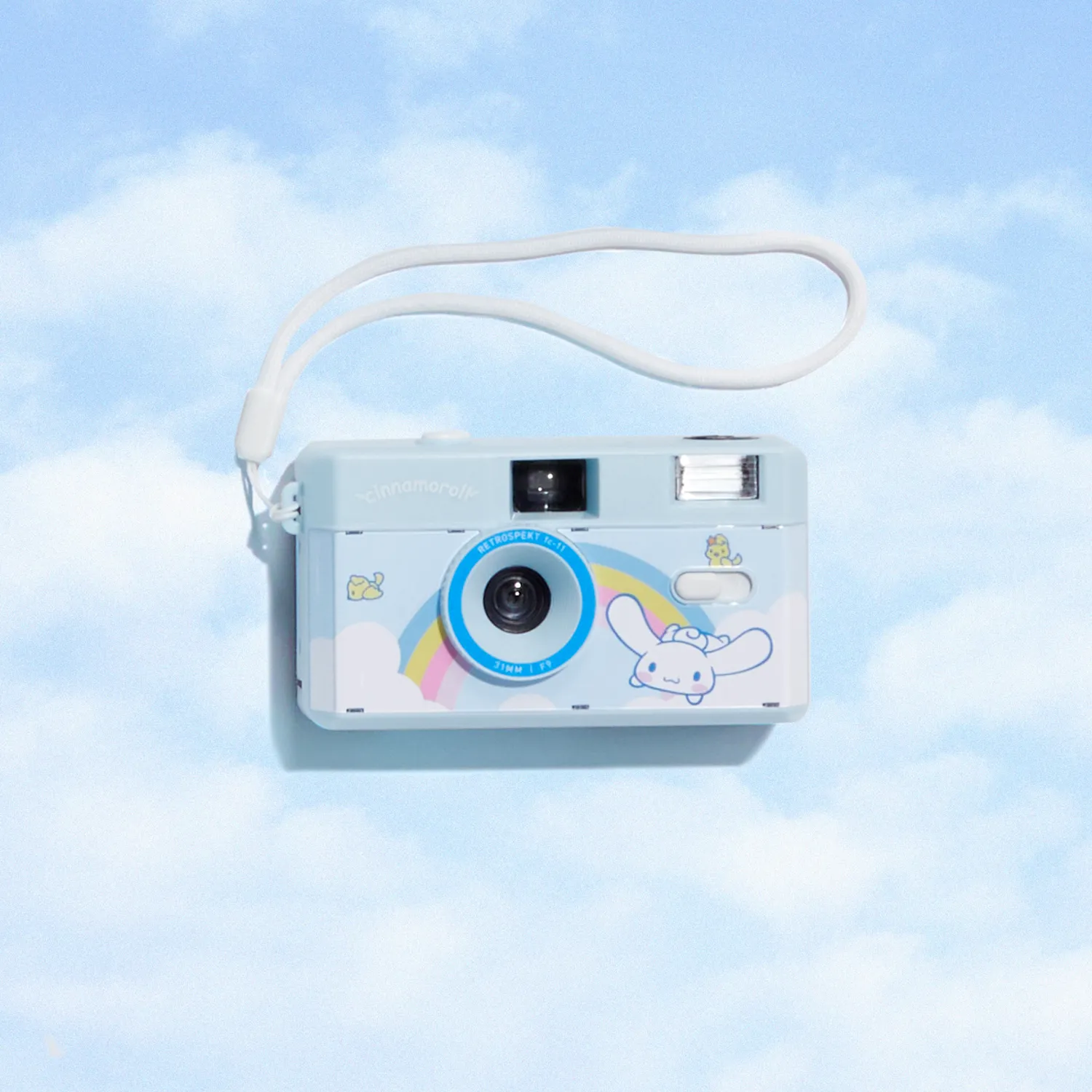Hello Kitty Cinnamoroll Classic 35mm kamera med innebygd blits
