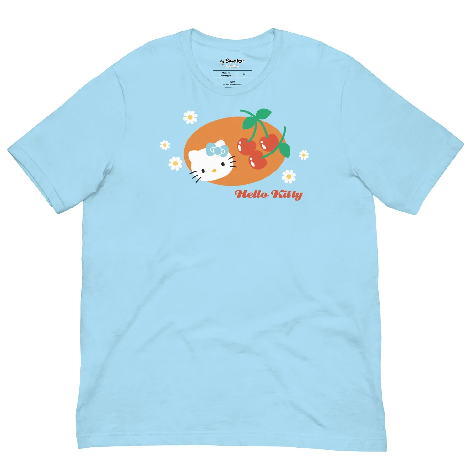 Hello Kitty Summer Cherry T-skjorte Ocean Blue